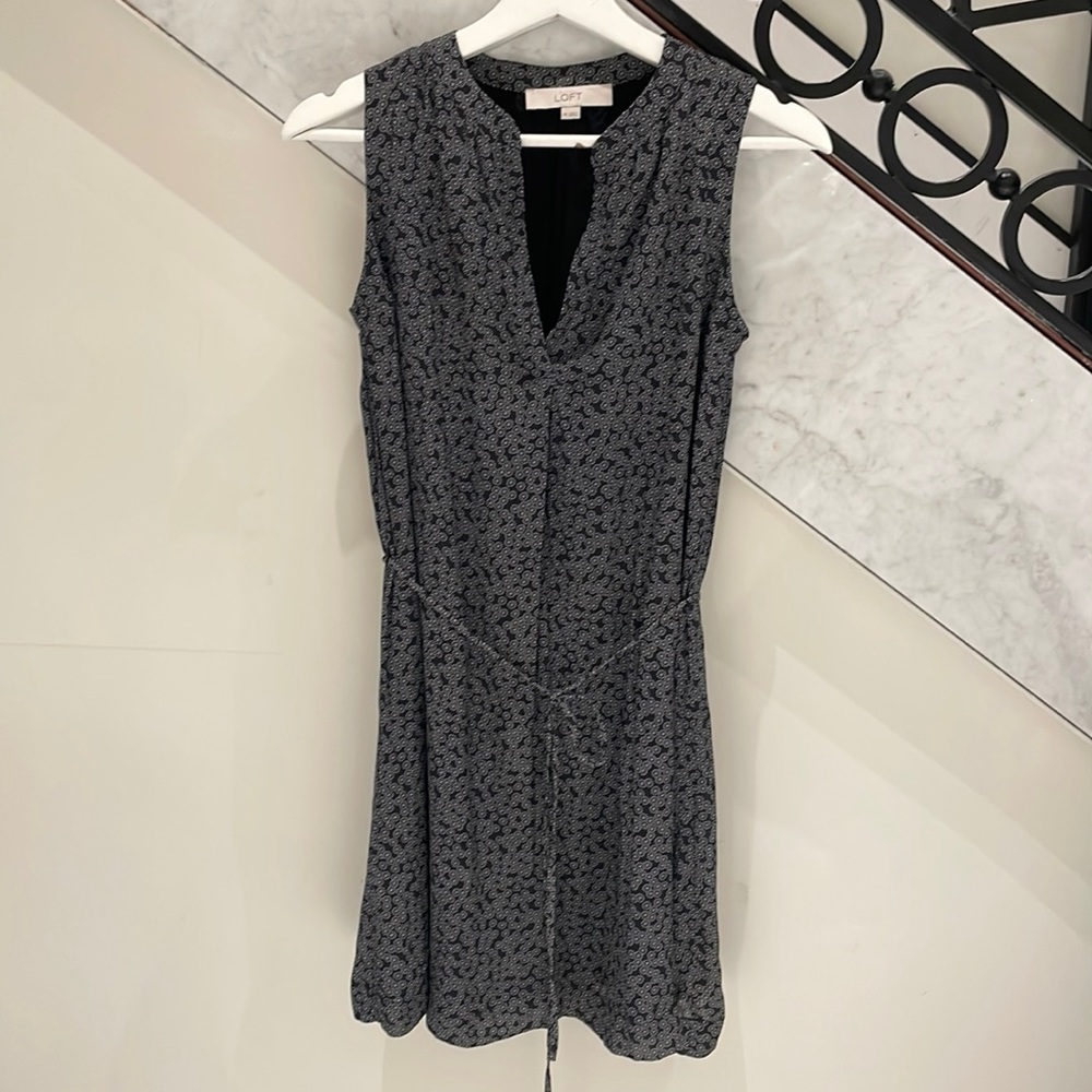 LOFT Women’s Mini Dress with belt Size XS